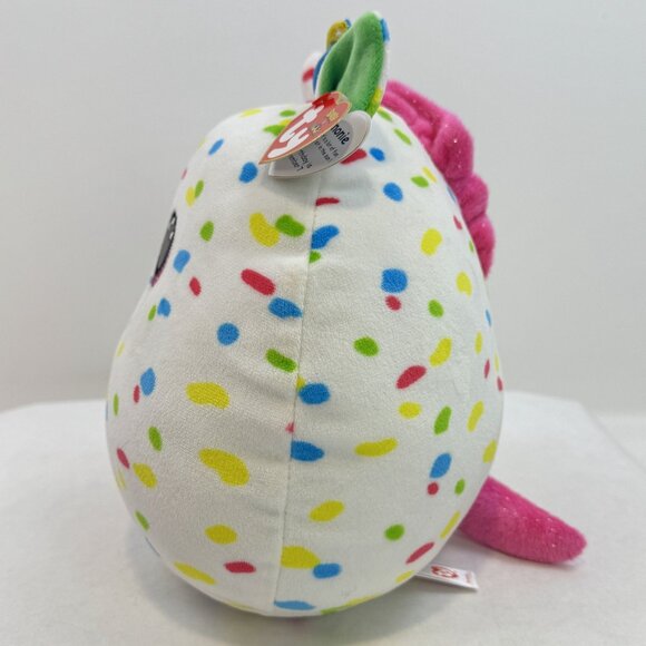 Ty Squish A Boos Harmonie Unicorn Plush Toy 8" Multicolor Dot Pattern Confetti - Picture 3 of 15